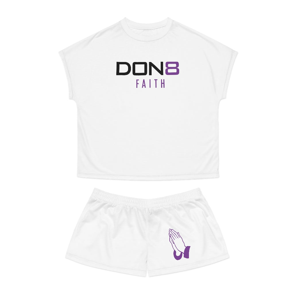 DON8 FAITH Women's Short Pajama Set