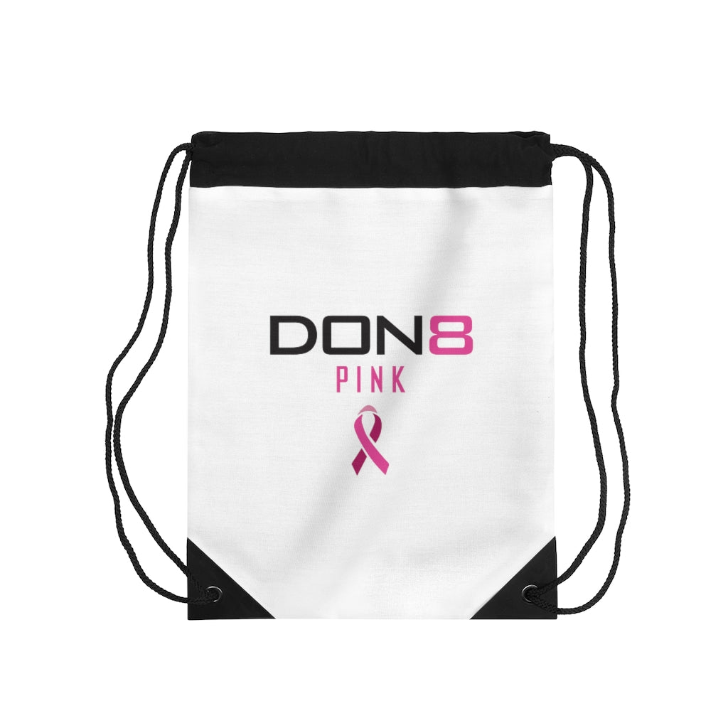 DON8 PINK Drawstring Bag