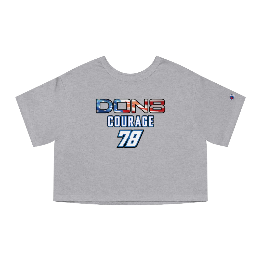 DON8 COURAGE 78 Women's Champion Cropped T-Shirt