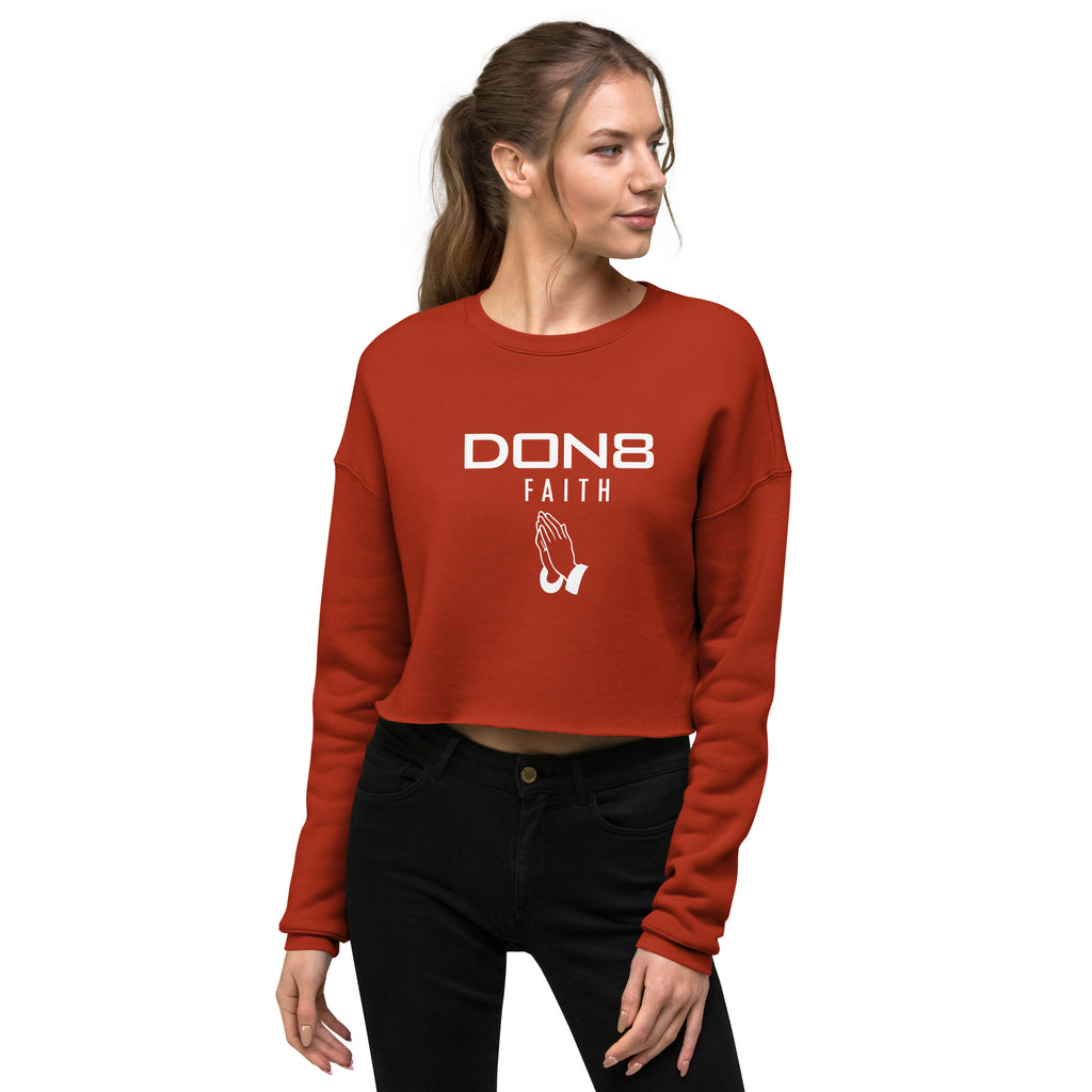 DON8 FAITH Crop Sweatshirt