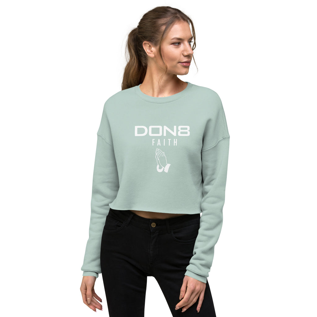 DON8 FAITH Crop Sweatshirt