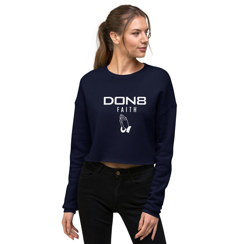 DON8 FAITH Crop Sweatshirt